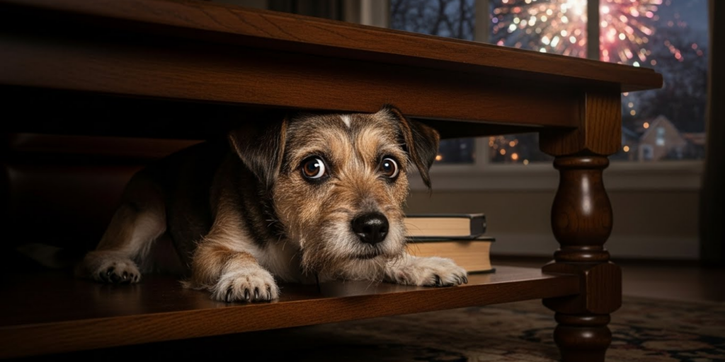 Why Fireworks Terrify Dogs (And Why It’s Not _Just Being Dramatic_)