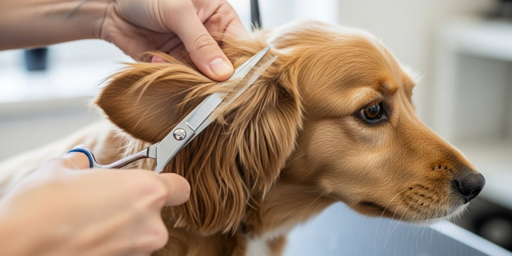Groom the Hair Around and Inside Ears